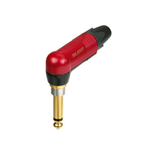2 Pole Right Angle 1/4" Professional Phone Plug - Silent Switch