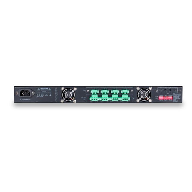 4x350W 70/100V & 4-16ohm Class-D Power Amplifier