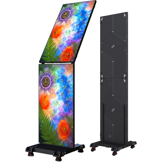 Set 2x EventEasy Indoor LED Poster, P1.56, 500x2000 mm, Easy to Transport and Fast to Install