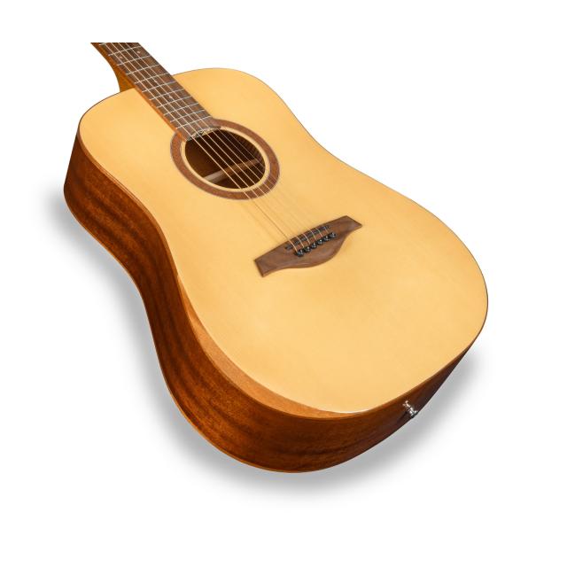Dreadnought acoustic guitar with mahogany armrest (Glossy version)