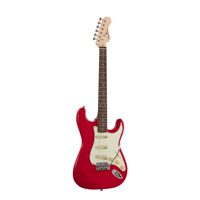 Double cutaway electric guitar with 3 single coils and vintage tuners (Wilkinson equipped, eco-rosewood fretboard)