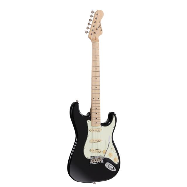 Double cutaway electric guitar with 3 single coils and vintage tuners (Wilkinson equipped, maple fretboard)