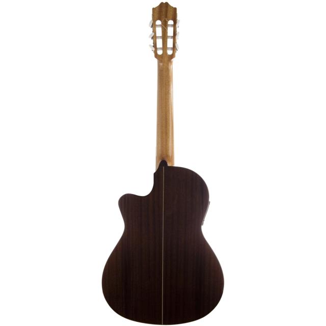 Classical student cut-away guitar with electrification