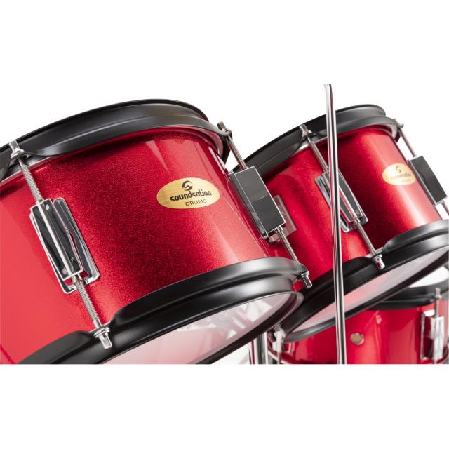Junior Kit 5 pcs Drum set Metallic Red