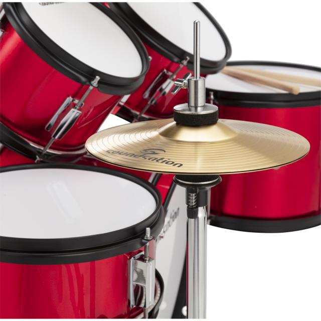 Junior Kit 5 pcs Drum set Metallic Red