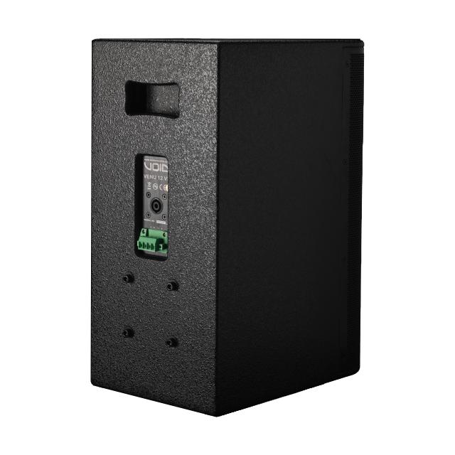 Compact Passive Two-Way 12” Loudspeaker with rotatable asymmetrical horn (black)