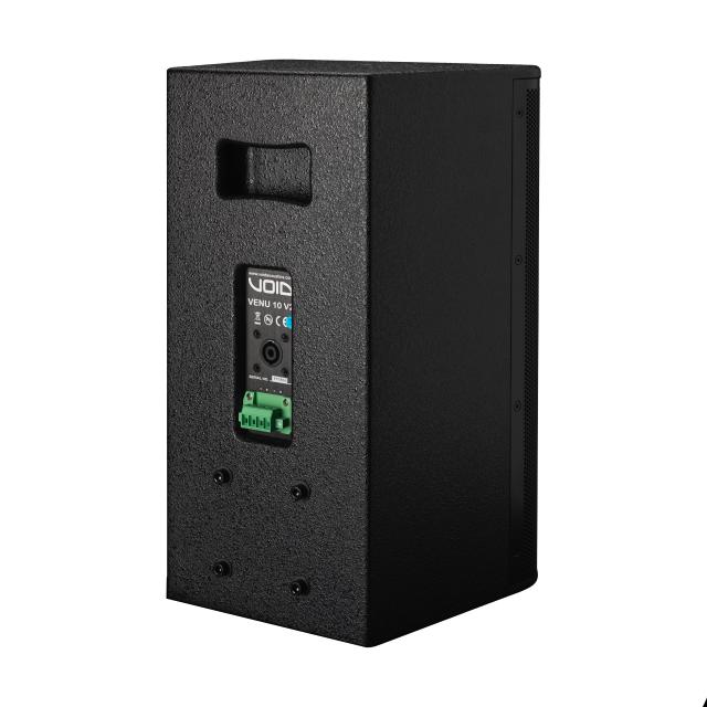 Compact Passive Two-Way 10” Loudspeaker with rotatable asymmetrical horn (black)