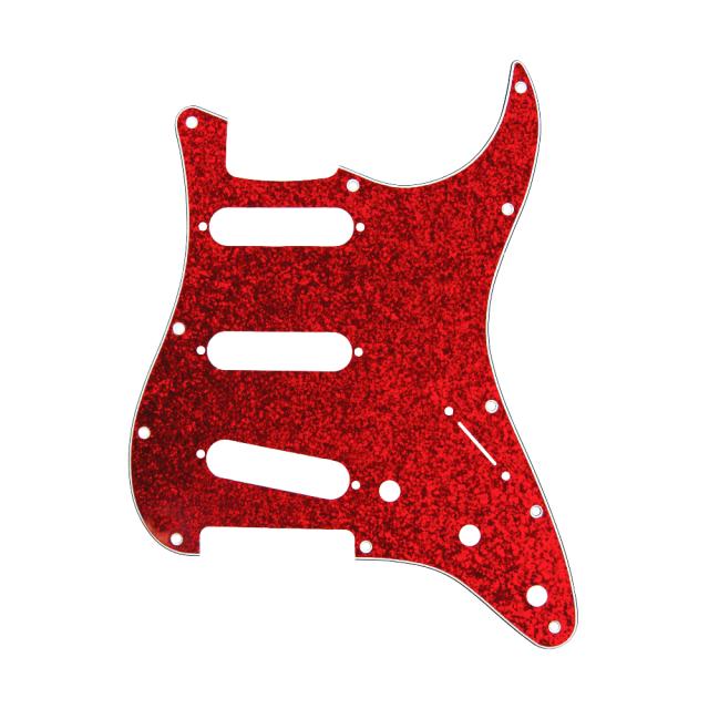 Strat Pickguard Red Sparkle (S-S-S)