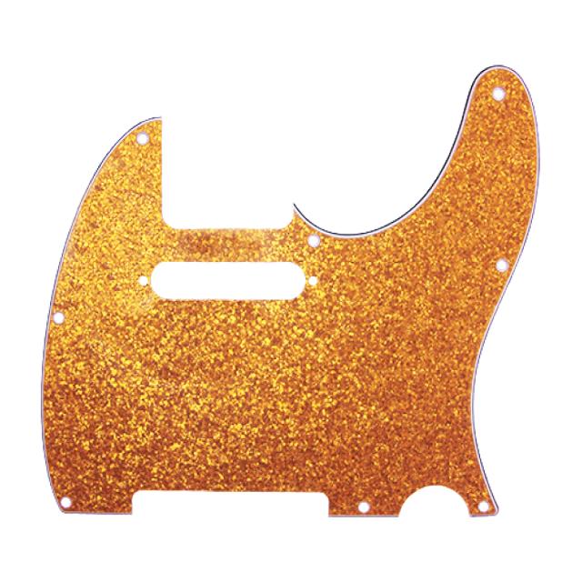 Tele Pickguard Gold Sparkle