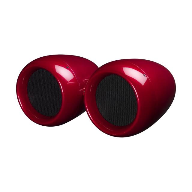 Passive coaxial speaker with twin 10" woofers (red)