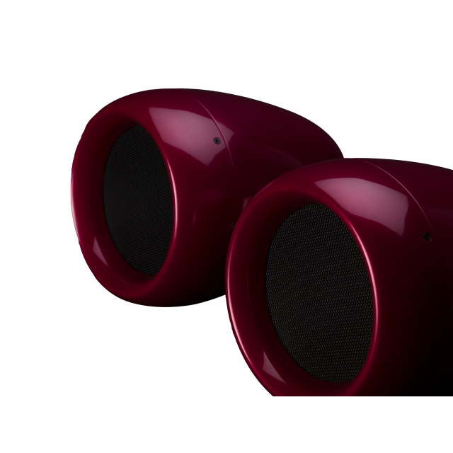Passive coaxial speaker with twin 10" woofers (red)