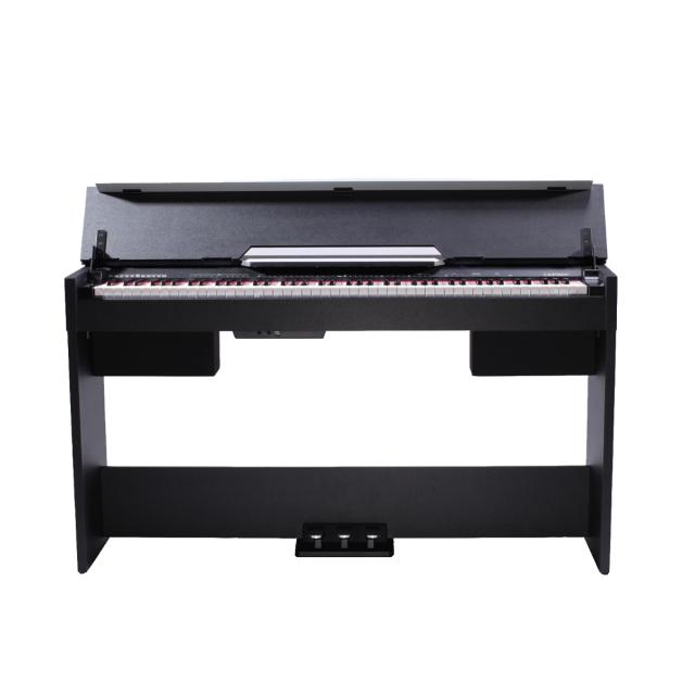 Compact digital piano with cabinet