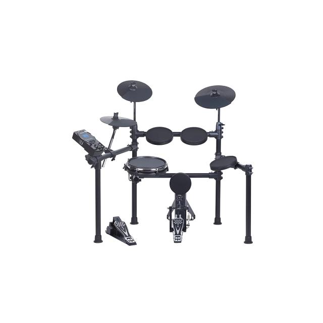Batteria elettronica compatta ed elegante con snare MESH da 10" a 2 zone ed espandibiltà a 2 Crash e 4 Tom.