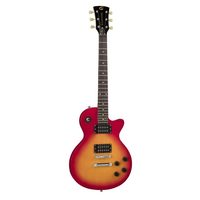 Flat top cutaway electric guitar with 2 humbuckers