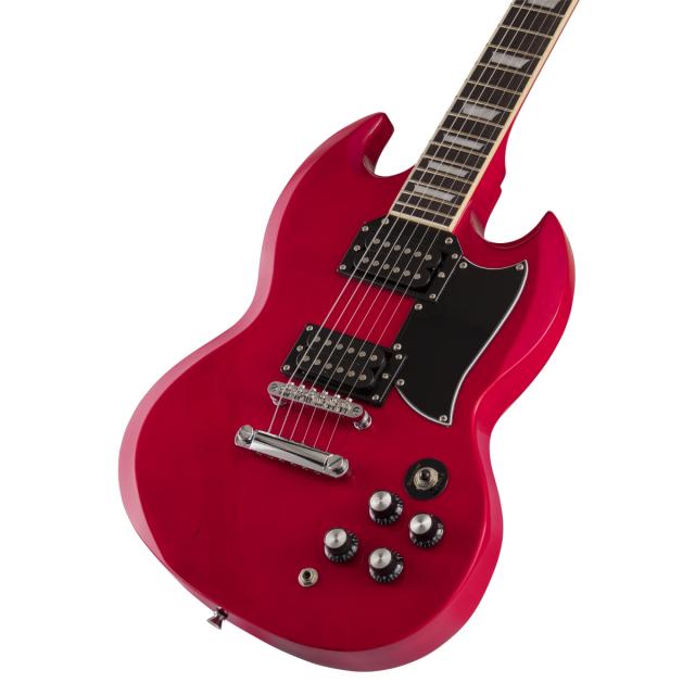 Chitarra elettrica double cutaway con 2 humbucker e manico set-in
