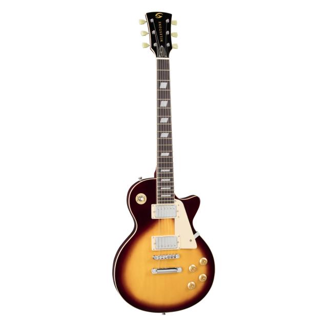 Arch top cutaway electric guitar with 2 humbuckers and set-in neck