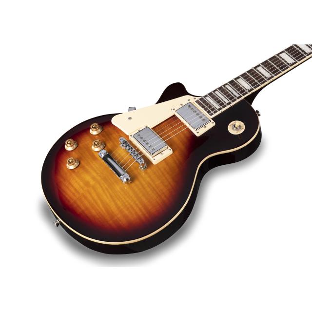 Arch top cutaway electric guitar with 2 humbuckers and set-in neck (left handed)