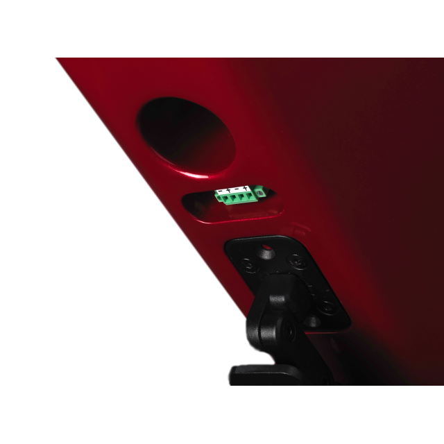 8” two-way passive speaker with coaxial waveguide and fiberglass cabinet (red)