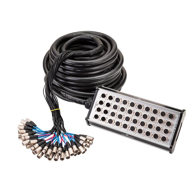 Professional aluminium stage box featuring 32 in/ 8 out