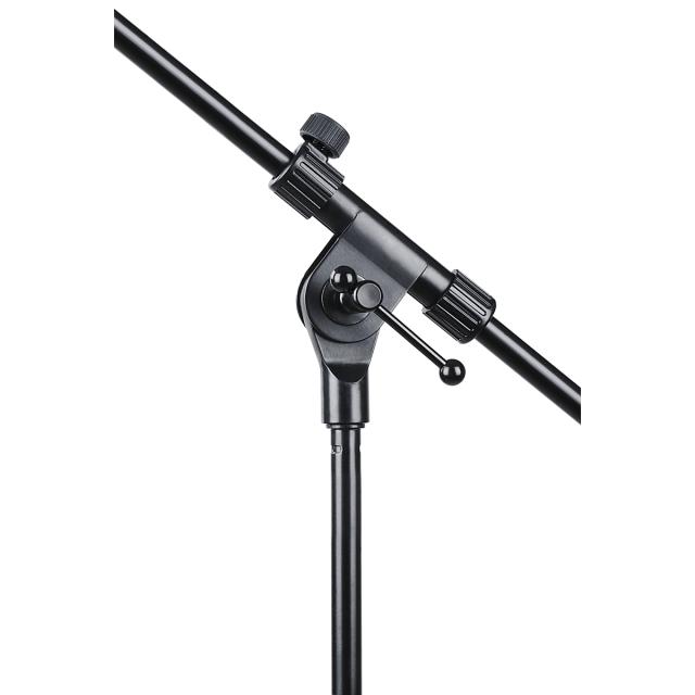 Asta microfonica a giraffa telescopica con base tripode