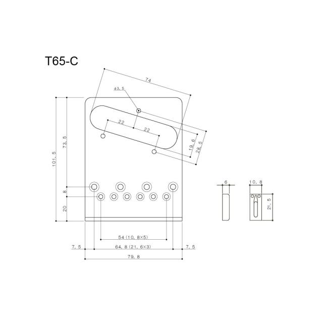 Ponte Fisso per Telecaster (Dorato)