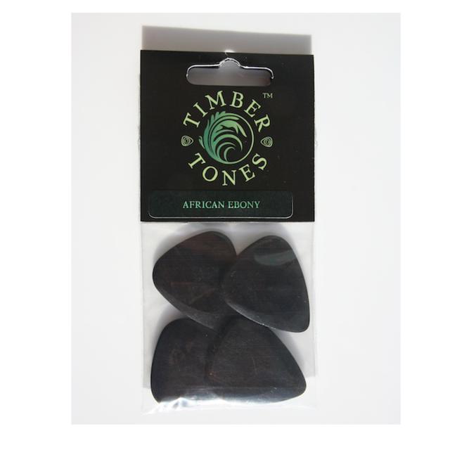 African Ebony 4 Plectrums Pack