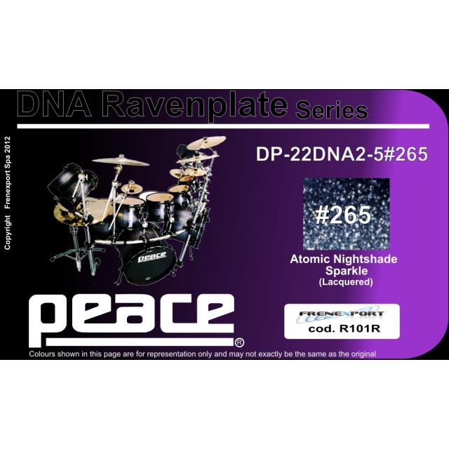 Drum Set 5 pcs in Acero Nord Americano con finiture laccate sparkle