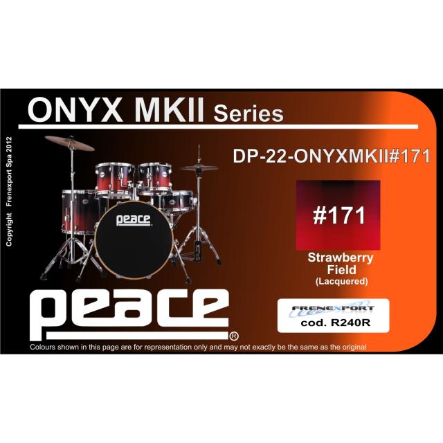 Striking lacquered finishes Maple and Mahogany 5 pcs Drum set