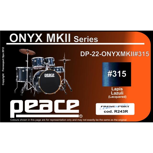 Drum Set 5 pcs in Acero e Mogano con finiture laccate speciali
