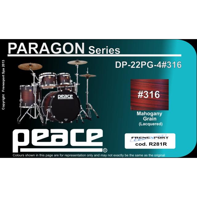 Drum Set 4 pcs in Acero Canadese con finiture laccate speciali