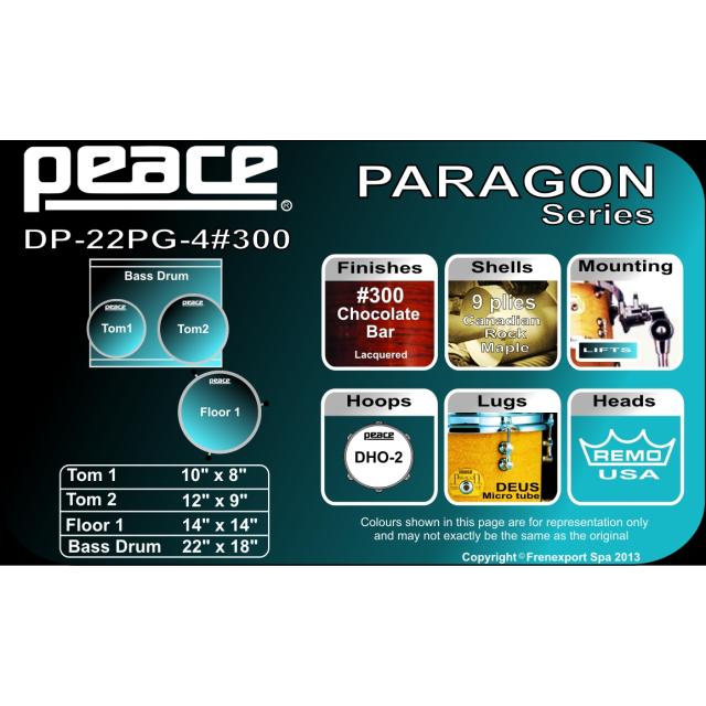 Drum Set 4 pcs in Acero Canadese con finiture laccate speciali