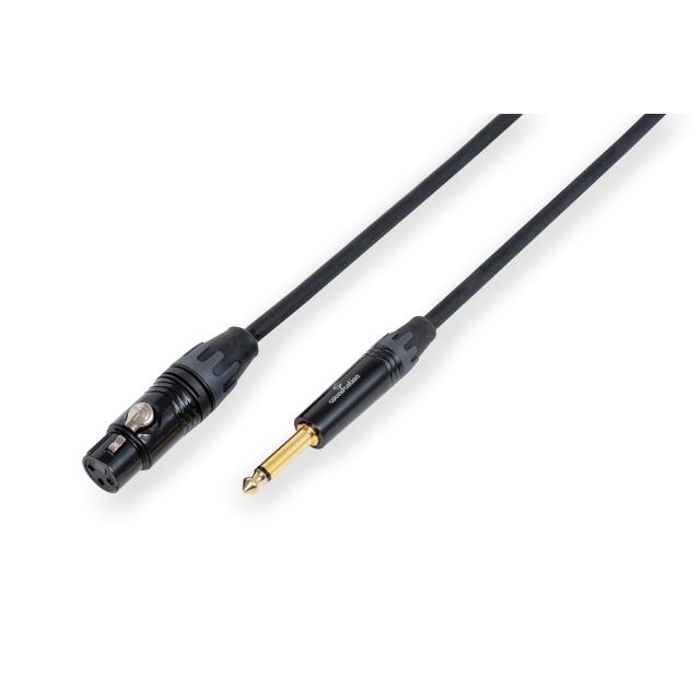 Wiremaster balanced microphone cable XLR(F)-6.3mm Jack MONO / 20mt