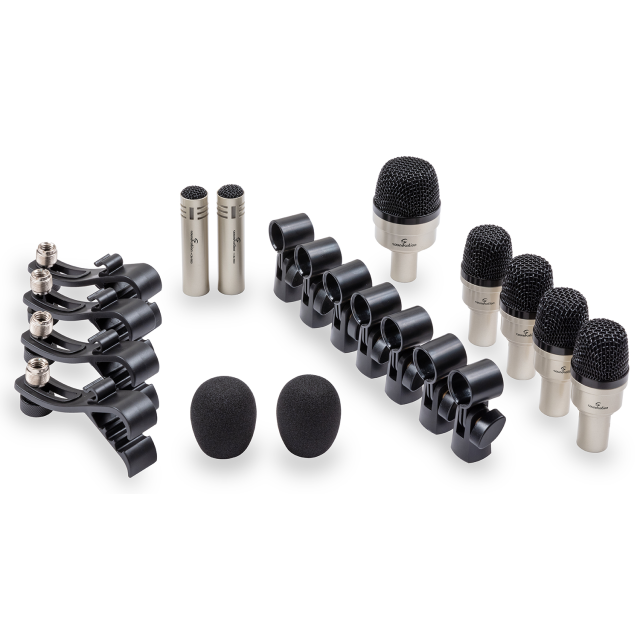 Acoustic drumset microphone kit