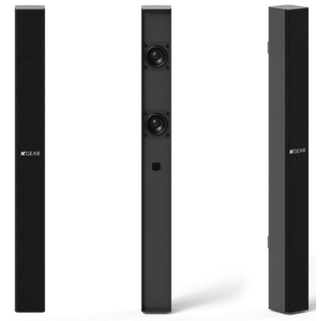 Ultra-compact 2x2" full-range active speaker (black)