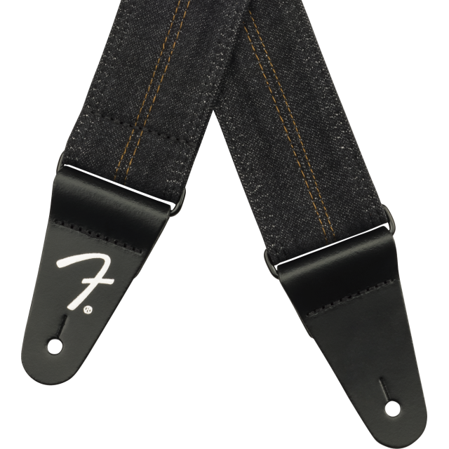 Tracolla in denim Fender® x Wrangler®, Washed Black Stitch