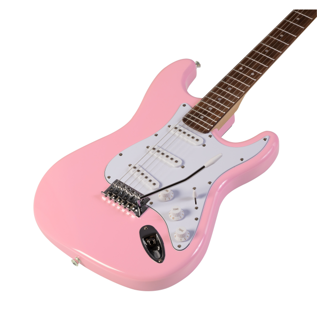 Double cutaway electric guitar with 3 single coils