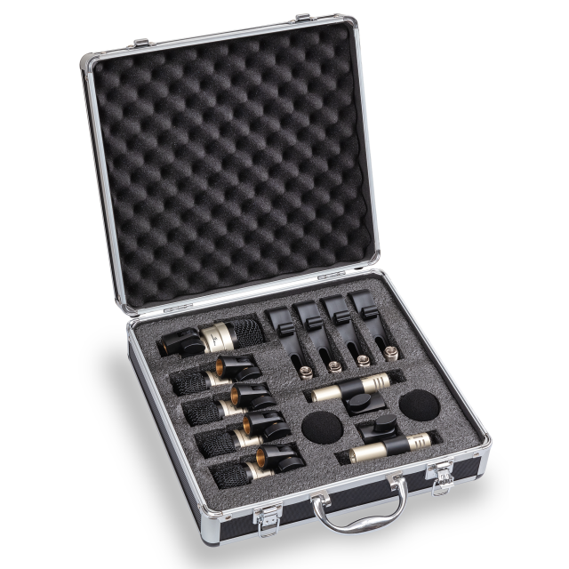 Acoustic drumset microphone kit