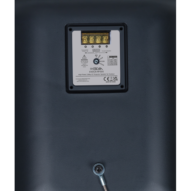 Proiettore Sonoro 2-Vie ad Alta Potenza da 12" per esterni (nero)