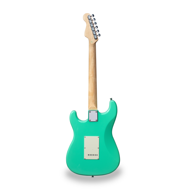 Chitarra elettrica double cutaway con 3 single coil e meccaniche vintage (equipaggiata Wilkinson)