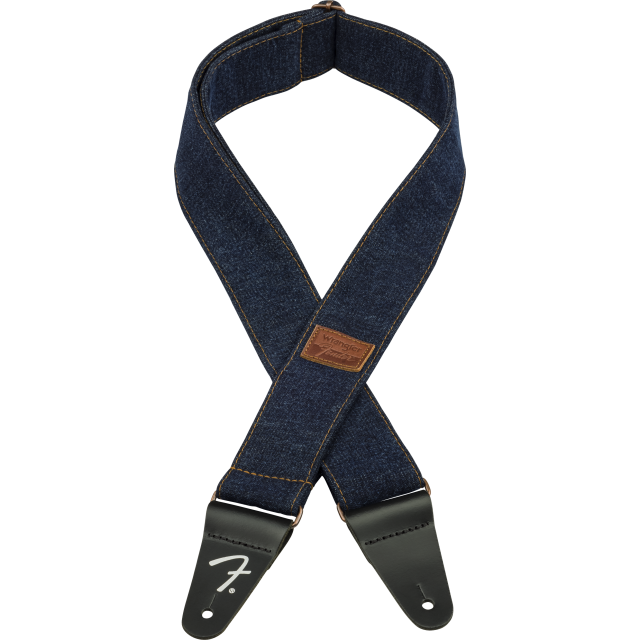 Tracolla in denim Fender® x Wrangler®, Dark Indigo
