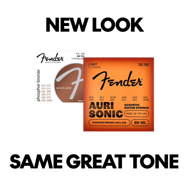 AuriSonic™ 60-12L Acoustic Guitar Strings, Phosphor Bronze, 12-String, Gauges .010-.048, (12), 0730060423