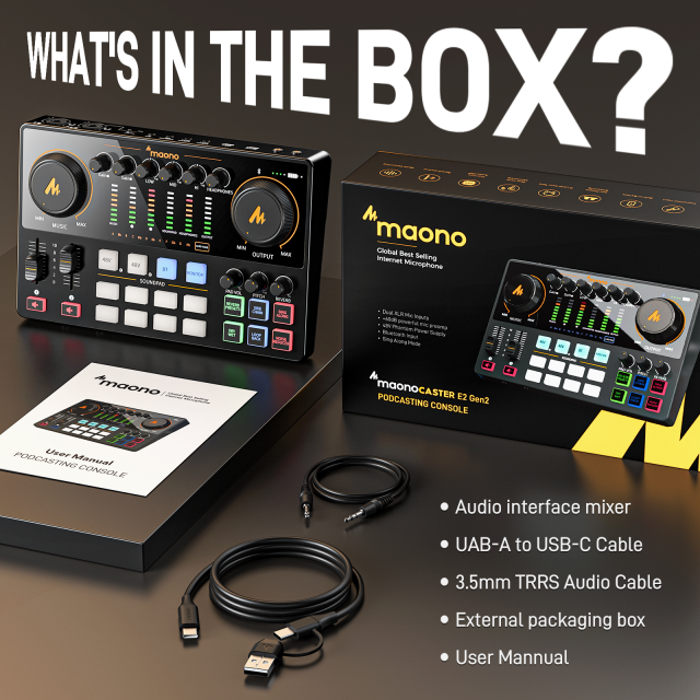 Podcasting Console MAONOCASTER E2 Gen2