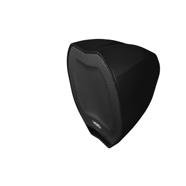 12” Two-way Passive Speaker with Coaxial Waveguide and Fiberglass Cabinet (Black)