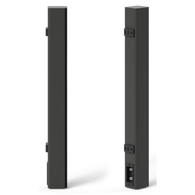 Ultra-compact 2x2" full-range active speaker (black)