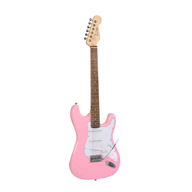 Double cutaway electric guitar with 3 single coils