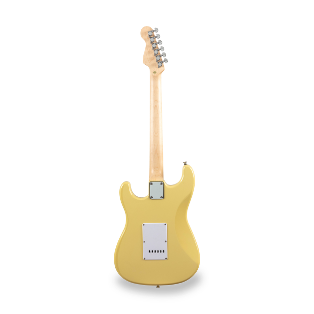 Chitarra elettrica double cutaway con 2 single coil + humbucker splittabile e meccaniche autobloccanti (equipaggiata Wilkinson)