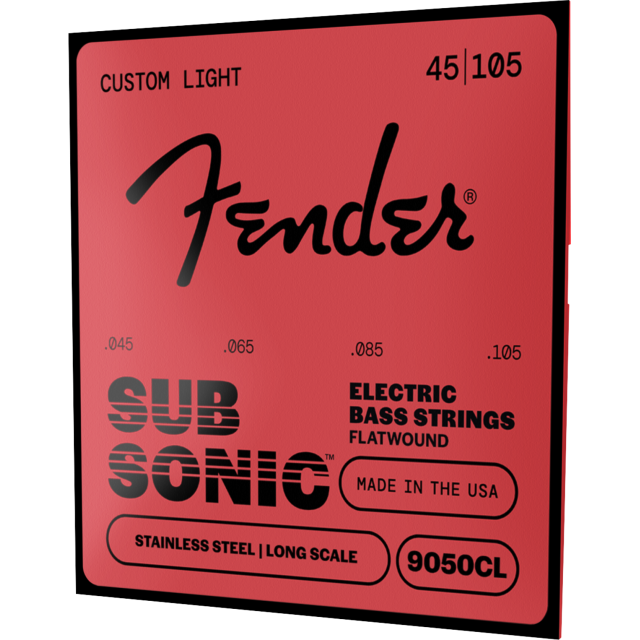 SubSonic™ 9050CL Bass Strings, Flatwound Stainless Steel, Long Scale, Gauges .045-.105, 0739050404