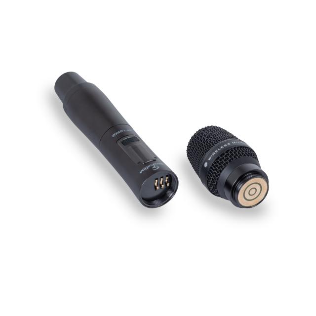 Sistema a Radiomicrofono Multicanale UHF True Diversity 630-660MHz con 1 Microfono gelato, 1 trasm. tascabile e 1 archetto