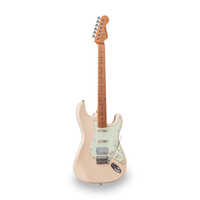 Chitarra elettrica con 2 single coil + humbucker splittabile e meccaniche autobloccanti (equipaggiata Wilkinson, tastiera e manico in acero roasted)