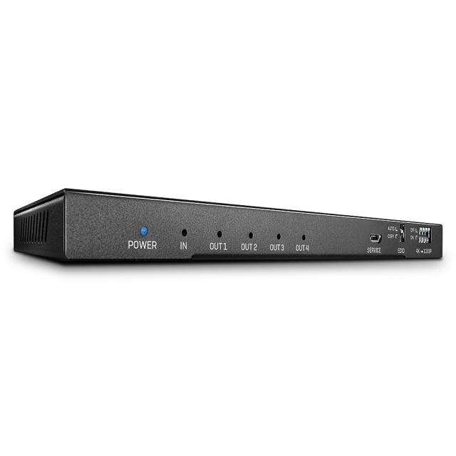 Splitter HDMI 2.0 18G con Audio Extractor, 4 Porte